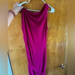 Asymmetrical Hot Pink Dress- A New Day